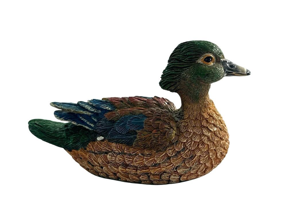 Kathy Wise Wood Duck Hen Resin Figurine Simson Giftware 4.5”